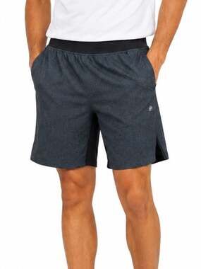 Gaiam Performance Athletic Shorts Black Heather Workout Gym Training Pockets M
